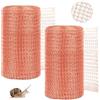 BORDEAG 2 Pezzi Rete Rame Anti Insetti Roditori, 12.7cm * 6m Rete di Rame, Filo di Rame Contro Lumache, Rete in Rame per Lumache per Pipistrelli, Uccelli, Lumache