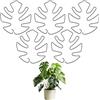 GmwyCzV 5 Pezzi Supporto per Piante Monstera, Supporti Stelo Piante Riutilizzabile, Sostegni per Fiori da Vaso con Design Unico delle Fogli, per Vegetali, Ortaggi, Fiori