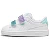 PUMA Smash 3.0 L Glitter Velcro V Inf, Scarpe da Ginnastica Donna, Lavanda Bianca Alert Mint, 38 EU