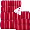 CASA COPENHAGEN Ecstatic Set di asciugamani 6 pezzi - Rosa, 600 g/m² 600 g/m², 2 asciugamani da bagno, 2 asciugamani per le mani, 2 salviette in morbido cotone egiziano per bagno, cucina e doccia.