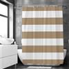 Loti Living Tenda da doccia 180 x 200 cm, in poliestere, antimuffa, impermeabile, con anelli inclusi, colore: sabbia