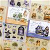 FyzendR Adesivi Scrapbooking Stickers ，280Pz/36 Fogli Adesivi Magici e Streghe Scrapbook Paper Carta Per Scrapbooking Decorativa per Album, Calendario, Journaling,Bullet Journal(Manor House Travel 2)