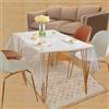 agogue Tovaglia trasparente, lavabile, 160 x 90 cm, trasparente, trasparente, dimensioni personalizzabili, adatta per hotel, ristoranti e alberghi