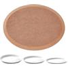 BENECREAT Strumenti per Stampi Ovali in Ceramica, Piatto in Ceramica Che Forma Stampo per Costruzione Manuale