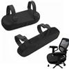 JINJUMEI2 Federe per Braccioli Antipolvere, Cuscini per Braccioli, Cuscino Copri Bracciolo Imbottito con Imbottiture in Memory Foam, Cuscinetti Antiscivolo Adatti per Sedie da Ufficio e da Gioco.