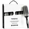 Termix Evolution Basic, Spazzola Termica Rotonda Con Fibre Appositamente Studiate Per Capelli de Medio Spessore. Disponibile In 8 Diametri E In Formato Pack, Nero, Pack 5 Diametri