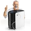 Xandoril Concentratore di ossigeno portatile per la casa - 1-7 L/min regolabile, fino al 93% di purezza di ossigeno, silenzioso (42 dB) con telecomando