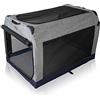 Knuffelwuff Box pieghevole per cani con struttura in alluminio per bagagliaio XXL 106 x 71 x 69
