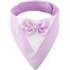 CENCERY Smoking per Cani con Papillon, Collare a Bandana da Matrimonio per Cani di Taglia Piccola, Costume da Cane per Matrimoni, fidanzamenti e Compleanni (Collo: 20-30 cm, Viola)