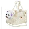 PORFOYO Borsa da trasporto per cani fino a 5 kg - Borsa per cani di piccola taglia e gatti, pieghevole, traspirante, con cintura di sicurezza, tasche, borsa da trasporto, ideale per esterni, viaggi