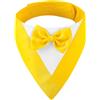 CENCERY Smoking per Cani con Papillon, Collare a Bandana da Matrimonio per Cani di Taglia Piccola, Costume da Cane per Matrimoni, fidanzamenti, Feste e Compleanni (Collo: 20-30 cm, Giallo)