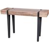 Urban Living BRAMS Console con TREPIED in metallo nero 120X40XH76CM