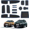 ECOZEN Tappetini Antiscivolo Dacia Duster 3 2024/2025 (cambio automatico) Impermeabile antiscivolo Tappetini Gomma per Console Centrale Porta Bicchieri Scanalatura Porta Dacia Sandero III Accessori