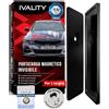 Ivality Portatarga Magnetico Senza Cornice, Supporto Magnetico per 1 Targa in Metallo, Portatarga Intercambiabile Austria, Omologato Stradale, Testato TÜV fino a 350 km/h, Accessorio Auto