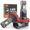 ANTEMOON Lampadine H11 H8 H9 LED, 100W 20000LM 6500K Bianco 12V Fari Abbaglianti e Anabbaglianti, 1:1 Mini Design Non Polarità per Auto e Moto Kit Lampada Sostituzione per Alogena e Xenon, 2 Lampade