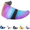 JQF Gear Visiera Casco per GT Air Neotec CNS-1 TC-5 TC-9 GT Air 2,Sostituzione della Visiera della Lente del Casco del Parabrezza del Motociclo per Il Casco Integrale (Arcobaleno)