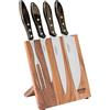 Tramontina Set con Supporto Magnetico per Coltelli 5 pezzi, Polywood - Tramontina