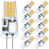 AGOTD Lampadine G4 LED 3W 12V bianco caldo 3000K sostituzione alogena 30W 250lm attacco G4 lampada a pin non dimmerabile, senza sfarfallio, confezione da 10