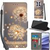 PHINIENLAND Cover per Xiaomi Redmi Note 14 Pro / Note 14 Pro Plus Case PU Pelle Custodia [Kickstand] [Chiusura magnetica] [Slot per Schede], Portafoglio Flip Custodia per Redmi Note 14 Pro,Dente di leone
