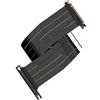 LINKUP - AVA5 Cavo Riser PCIE 5.0 [90cm] Pronto per RTX5090 RX9070 GPU | Velocità x16 128GB/s | PCIE 4.0 & WRX80/WRX90E & Staffa GPU verticale O11DEXL-1X Compatibile| Angolo Retto Nero