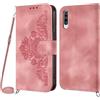 NETANY Cover per Samsung Galaxy A50/A50S/A30S con Cordino, Flip Portafoglio Custodia in Pelle, [2 Porta Carte][Chiusura Magnetica],Custodia Libro Cover con Laccio per Samsung A50/A50S/A30S (Rosa)