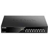D-Link DGS-1008MP Router Switch Desktop con 8 Porte, Gigabit Max POE, Nero/Antracite