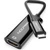 deleyCON 15cm USB C a HDMI Cavo Adattatore Corto 4K@60Hz (1080P 2K@165Hz 144Hz 120Hz 60Hz) HDR Thunderbolt 3/4 a HDMI Convertitore Compatibile con iPhone iPad MacBook Laptop Mobile Phone Monitor