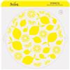 Decora 9270952 Stencil decorativo Limoni, Dim. Ø 25 Cm, in plastica per alimenti; per realizzare disegni su torte, dolcetti e biscotti. Made in Italy