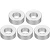 PATIKIL M8 Rotondo Alluminio Spaziatori, 5pz Metallo Spaziatore Alluminio 8.2mm ID x 16mm OD x 6mm L Spessore Alluminio Spaziatore Vite Stallo per 5/16 o M8 Vite Bulloni