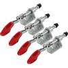 Sweieoni Morsetti a Ginocchiera 4 Pezzi Toggle Morsetto Morsetti a Sgancio Rapido Tenditore Orizzontale Utensile Morsetti Antiscivolo Utensili Manuali Per Saldatura