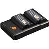 DSTE DE DSTE DMW-BLK22 - Batteria di ricambio ricaricabile a doppio caricatore compatibile con DC-S5 DC-S5KK Lumix DC-G9 II Camera, Sigma BP-61 Battery as DMW-BTC15