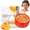 Chenduoran 60 Pezzi Vitamina C Patch Occhi,Collagene Maschera per Gli Occhi, Anti-Rughe e Anti-Occhiaie, Rimuovi Borse e Puffiness, Effetto Idratante e Antietà