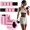 MESUADESI Set di 2 pesi da polso e caviglia, indossabili, per donne e uomini, in silicone, regolabili, per braccia e gambe, per passeggiate, yoga, pilates, corsa, danza, palestra, 0,9 kg, colore