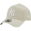 New Era MLB Fankappe Teamlogo 9Forty E-Frame York Yankees verstellbar NY Beige - One-Size