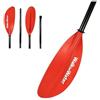 Walk on Water Pagaia da kayak alu 4 parti WOW WOW 220 cm Paddle Kayak Rame Doppia Paddle Alluminio per Kayak Canoa, Asta in lega di alluminio, Lame in plastica robuste resistenti ed efficaci