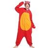 Dodheah Pigiama Unisex Granchio Adulto Onesie Costume Cosplay Animale di Halloween Tuta di Natale Carino Sleepwear Rosso M
