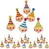 Legler 6138 Trottole "Clown" small foot in legno, con facce da clown, idea (h5m)