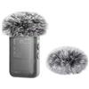 Kimyoaee Parabrezza per DJI Mic 2 copertura del trasmettitore/Osmo Pocket 3 Accessori per microfono Lavalier 2 Pack peloso Wind Muff Pop Filtro di riduzione del rumore in schiuma - Grigio