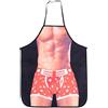 Duokon Grembiule Barbecue Uomo, Grembiuli Divertenti di Cottura 3D Grembiule Sexy Divertente Creativi Grembiule da Cucina per Gli Uomini Fidanzato (19 x 9 x 2cm-L'uomo della
