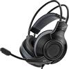 NITHO ATLAS Cuffie Gaming per PS4/PS5/Switch/Xbox One/Xbox Series XS/PC/Mobile, Cuffie Stereo con Microfono Pieghevole, Driver da 50 mm, Archetto Leggero - Nero, Adattatore per PC incluso