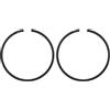M METERXITY 2-Pz Fasce Elastiche per Pistone da 36.5mm x 1.5mm Fasce Elastiche Standard per Motoseghe Elettriche, Parti di Ricambio [Nero]