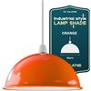 LEDSone Paralume da soffitto in stile retrò, stile industriale, rustico, in metallo, facile da montare, vintage, per lampada a sospensione, lampada da tavolo, camera da letto, cucina, ufficio, soggiorno