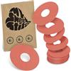 MySweetStitch - 10 x FreeStyle Libre 3 cerotti sensore, Ringpatch Ø 60mm, interno Ø 20mm, cerotto impermeabile, traspirante, delicato sulla pelle, Corallo
