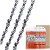 Savior Catena per motosega per barra da 45,7 cm, calibro 0,50, 3/8 LP, 62 maglie, catena a basso contraccolpo compatibile con Oregon, Husqvarna, Bosch AKE 45 S e altri, confezione da 3