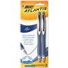 BIC VCGRP21BE Atlantis Air Penna a sfera retrattile, blu, confezione da 2