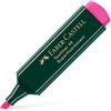 Faber-Castell 154828 - Evidenziatore Textliner 48, ricaricabile, rosa, 1 pezzo