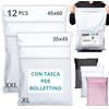 EMBALLAX - 12 Buste per Spedizioni Vinted CON TASCA PER BOLLETTINO - Taglie XL/XXL - NON TRANSPARENTI/ULTRA-RESISTENTI - Sacchetti Spedizione in Plastica - Pacchi per Spedizioni Postali - Scatola