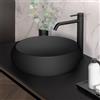 neoro n40 lavabo da appoggio Ø 41,5 A: 12 cm, con superficie facile da pulire, BN0934BM, n40 nero opaco [Lavabi > Lavabi da Appoggio]