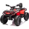 Mondial Toys Super Quad Elettrico 24V a 2 Posti per Bambini Can-Am Renegade ATV con Ruote in Gomma 4 Motori Cinture di Sicurezza Sedile in Pelle Ammortizzatori Reali Carico Massimo 50KG (Rosso)