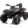 Mondial Toys Super Quad Elettrico 24V a 2 Posti per Bambini Can-Am Renegade ATV con Ruote in Gomma 4 Motori Cinture di Sicurezza Sedile in Pelle Ammortizzatori Reali Carico Massimo 50KG (Nero)